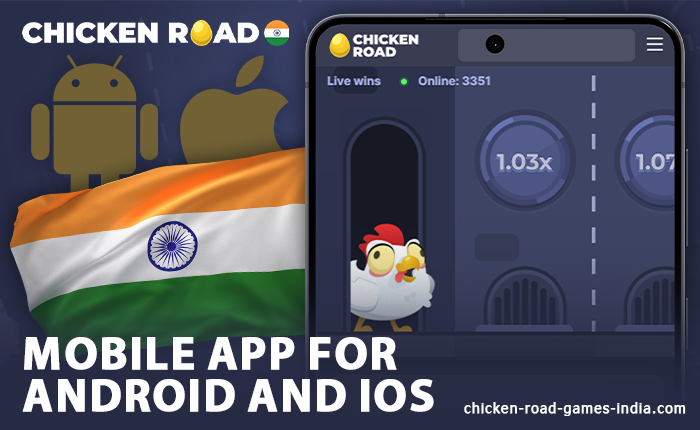 Chicken Road crash game mobile app - download for iOS and Android