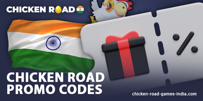 Use promo codes to get bonuses in Chicken Road India